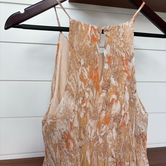 Nordstrom Lush Pleated Flowy Floral Maxi Dress Vacation Summer Easter Dainty S - Picture 8 of 10
